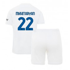 Inter Milan Henrikh Mkhitaryan #22 Bortaställ Barn 2023-24 Korta ärmar (+ Korta byxor)